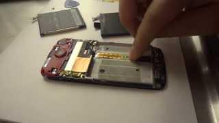 Установка батарейки от HTC One X Plus в телефон HTC One S. Replace Battery.