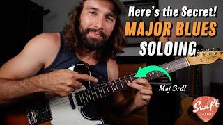 Simple Trick for Sweet Major Blues Licks - Target the Major 3rds!!!