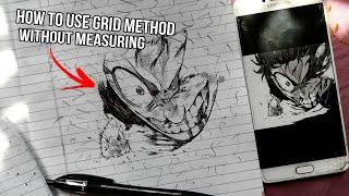 how to use grid method without measuring(easy way to use)