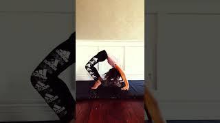 Hand stand back bend kick over! #shorts