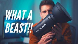 Godox SL60W Video Light Review and Unboxing Neewer Soft Box Aputure Light Dome 2 Aputure Alternative