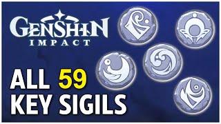 All 59 Key Sigil Locations - Genshin Impact (Update 2.4)