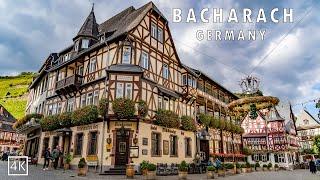 Bacharach Germany  A Beautiful Medieval Town Near The Rhine River And Picturesque Vineyards 4K 60p