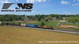 Heritage Duo! Norfolk Southern Train 12Z, led by NS 1069 and NS 8098, at Stuarts Draft