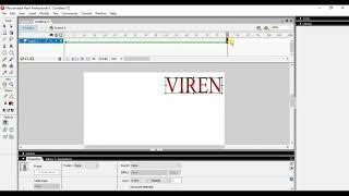 How to Create Text Motion Shape Tween in Adobe Flash | Create a Motion Tween in Flash | Use Timeline