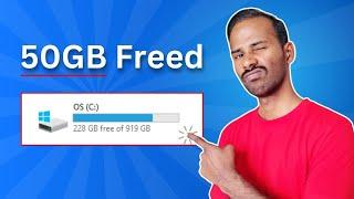 How to FREE UP Disk Space on Windows 10 & 11 (Up to 50+ GB)