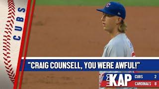 REKAP: ️ Chicago Cubs 8-2 loss against St. Louis Cardinals. ‘Craig Counsell, you were awful!’