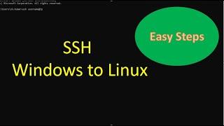 SSH From Windows to Linux | Ubuntu