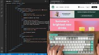 ASMR Programming - Starbucks Home Page - No Talking