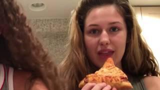 EATING COLD PIZZA!?!?!? Domino’s pizza review