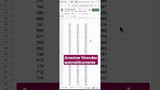 ARRASTRAR fórmulas AUTOMÁTICAMENTE #googlesheets