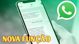 NOVA ATUALIZAÇÃO do WHATSAPP 2025!! Nova função acabou de Aparecer