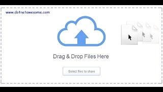 Drag & drop file upload in ASP.NET MVC