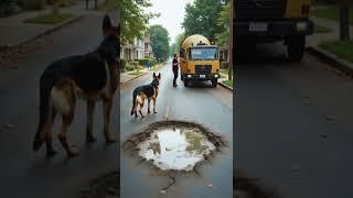 Hero Dog Saves Baby Stuck in Cement!