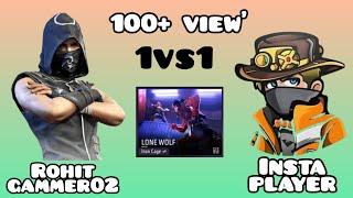 1vs1 lone wolf in (insta player vs rohit gammer02)#rohitgammer02 #trending#freefireclips#viralvideo
