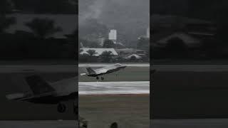 F-35 Lands Smoothly on Wet Runway with Stunning Wing Vapor Effect | Epic Precision Landing