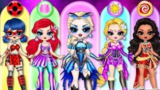 Bad Girl Makeover for Disney Princesses! | Best DIY Fashion Paper Dolls