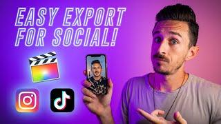 Social Media Export Settings 2020 - FCPX Update 10.4.9