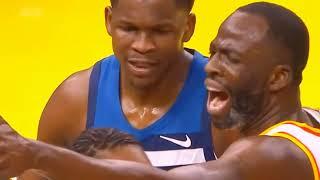 Anthony Edwards SHOVES Kuminga & Draymond Avoids a Fight  | Must-See NBA Moment