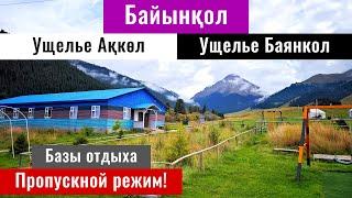 Дорога в Ущелье Баянкол. Ущелье реки Акколь. Алматинская область, Казахстан, 2024 год.