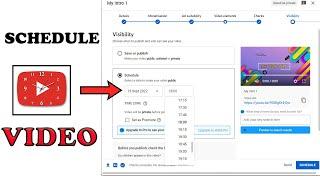 How to Schedule YouTube Videos - Schedule Video Upload on PC