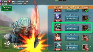 Limited Challenge: Barbaric Journey Stage 4 Challenge - Lords Mobile | Without Rose Knight Clear