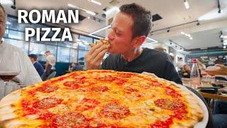 Extra Crispy Roman Pizza!  Eating at One of the Highest Rated Pizzerias in Rome, Italy!