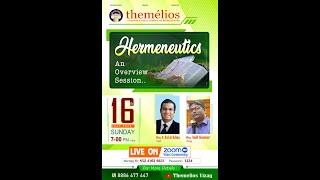 Hermeneutics - An Overview Session | Bro Saikrishna G | Bro Anil Kumar D