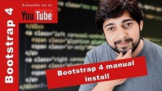 Bootstrap 4 manual install