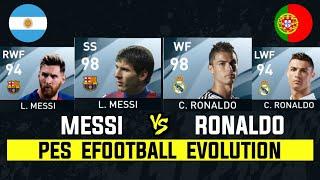 Messi VS Ronaldo PES EFOOTBALL EVOLUTION | PES 11 - EFOOTBALL 2022