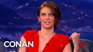 Lauren Cohan Wants Conan As A "Walking Dead" Zombie | CONAN on TBS