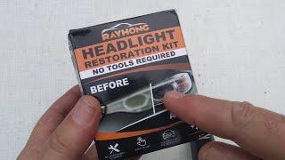 Car Headlight Plastic Lens Cleaning Restore Repair