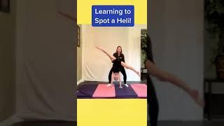 How To Spot A Helicopter Cartwheel! #acroskill #acroteacher #acrocertification #helicoptercartwheel
