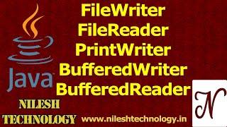 Java FileWriter | FileReader | PrintWriter | BufferedWriter | BufferedReader