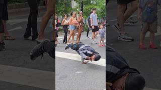 Street Performer at Taste Of Charlotte 2025. His stretching routine #streetperformer #breakdance