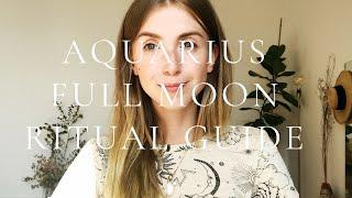 FULL MOON IN AQUARIUS RITUAL GUIDE by Lori Haberkorn - MOONIVERSE CLUB