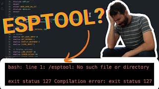 esptool: No such file or directory SOLVED