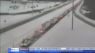 Interstate 90 westbound closed from Exit 32 to Exit 29