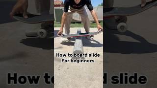 How to board slide for beginners #sk8 #skateboarding #skateboard #skate