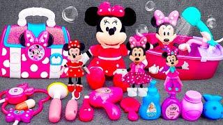 10 minute Satisfying  Unboxing Disney Minnie Mouse Cute Pink Bathtub Playset Review toys ASMR TOYS