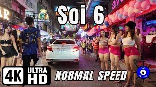 Soi 6 | Pattaya Thailand | normal speed | 4K Ultra HD 60FPS