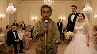 Homeless black boy Came To The Wedding, But When He Took The Microphone, Something Amazing Happened!