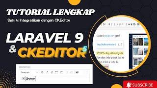 Tutorial Laravel 9 & CKEditor - Integrasikan CKEditor (part 4)