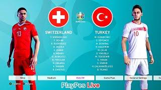 PES 2020 - SWITZERLAND vs TURKEY - UEFA EURO 2020 - Gameplay PC