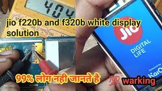 jio f320b white display jumper solution