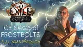 【Path of Exile】Ice Nova of Frostbolts Hierophant | Build Walkthrough | 3.25