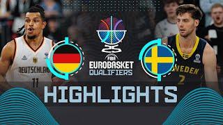 Germany  vs Sweden  | Highlights | FIBA EuroBasket 2025 Qualifiers