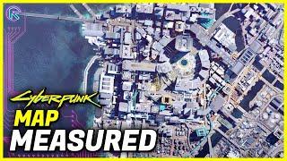 Cyberpunk 2077 Map Size MEASURED in game & comparison with GTA 5 / Witcher 3