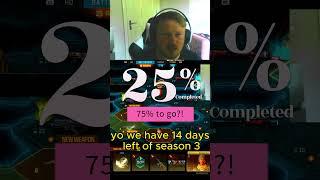 Only 14 days LEFT OF SEASON 3!