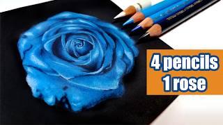 How to Draw a Rose With Just 4 Pencils